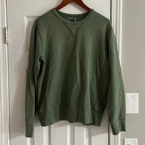 J.Crew vintage fleece - crew neck sweatshirt - green (L)